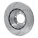 R1 99-23 Porsche 911 Rear Drilled & Slotted Silver Brake Rotor Set