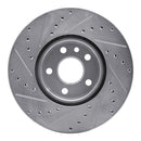 R1 07-18 Land Rover Range Rover Evoque Front Drilled & Slotted Silver Brake Rotor Set