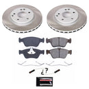 Power Stop 96-97 Mercedes-Benz E300 Front and Rear Semi-Coated Rotor Kit