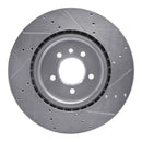 R1 06-16 Land Rover Range Rover Sport Front & Rear Drilled & Slotted Silver Brake Rotor Set