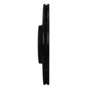 R1 07-11 Audi S6 Rear Left Drilled & Slotted Black Brake Rotor