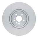 DFC 20-25 BMW M340i Right Rear GeoSPEC Coated Rotor - Dimpled and Slotted