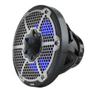 DS18 Hybrid Marine Speakers w/ Driver And RGB LED 10in 2-Way 450 Watts RMS 4 ohm Crbn Fiber w/ Cover