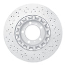 DFC 17-23 Porsche 718 Boxster Left Front Drilled Hi-Carbon Alloy Geomet Coated Rotor