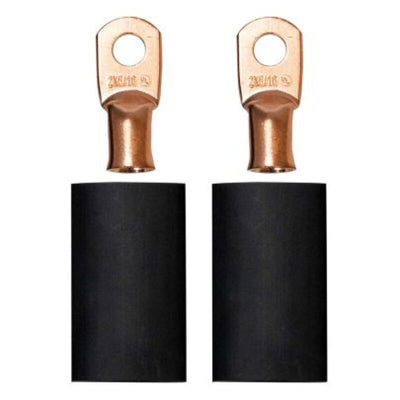 Moroso 5/16in Dia Stud 2 GA Wire Crimp/Solder Battery Cable Terminal Kit (2 Pack)