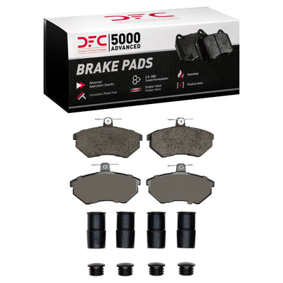 DFC 88-92 Audi 90 Front 5000 Advanced Low Metallic Brake Pads and Hardware Kit