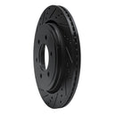 R1 15-17 Ford F-150 4WD Rear Left Drilled & Slotted Black Brake Rotor