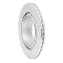R1 93-99 Dodge STEALTH Rear Right Drilled & Slotted Silver Brake Rotor