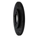 R1 80-83 Toyota Corolla (US/Canada) Front Right Drilled & Slotted Black Brake Rotor