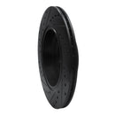 R1 00-06 BMW M3 Rear Right Drilled & Slotted Black Brake Rotor