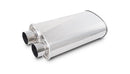 Vibrant Streetpower Oval Muffler 2.50in Inlet/Outlet (Same side)