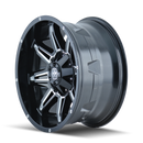 Mayhem 8090 Rampage 20x9 / 8x165.1 BP / 18mm Offset / 130.8mm Hub Gloss Black Milled Wheel