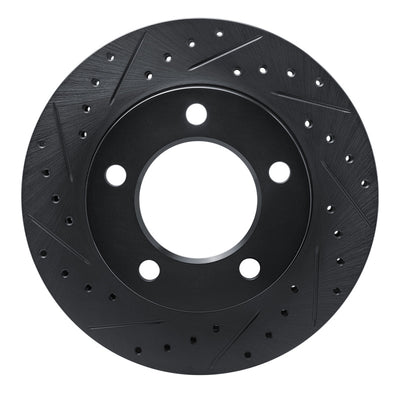 R1 74-80 International SCOUT II Front Left Drilled & Slotted Black Brake Rotor