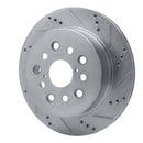 R1 01-06 Lexus LS430 Front & Rear Drilled & Slotted Silver Brake Rotor Set