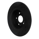 R1 17-20 Acura MDX Front & Rear Drilled & Slotted Black Brake Rotor Set