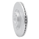 R1 99-04 Audi A6 Quattro Front Left Drilled & Slotted Silver Brake Rotor