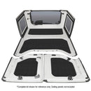 DEI 11-18 Jeep Wrangler JK 4-Door Boom Mat Rear Side Window Trim - 2 Piece - Black