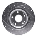 R1 17-20 Honda Civic Front & Rear Drilled & Slotted Silver Brake Rotor Set