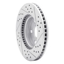 R1 10-17 Lexus Ct200H Front Left Drilled & Slotted Geo-Carbon Rotor