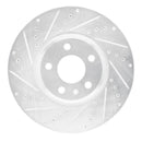R1 08-12 Audi A4 Front & Rear Drilled & Slotted Silver Brake Rotor Set