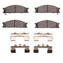 R1 85-02 Nissan Pickup Front Drilled & Slotted Silver Brake Rotor Set w/Optimum OE Pads and Hardware