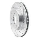 R1 92-96 Honda Prelude Front Right Drilled & Slotted Silver Brake Rotor