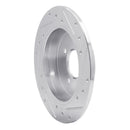 R1 12-25 Dodge Attitude (Mexico) Rear Left Drilled & Slotted Silver Brake Rotor