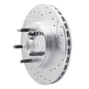 R1 95-97 Ford Ranger (USA/Canada) Front Right Drilled & Slotted Silver Brake Rotor