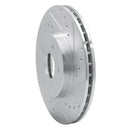 R1 01-08 Ford Mondeo (Mexico) Front Right Drilled & Slotted Silver Brake Rotor