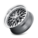 Ridler 607 20x8.5 / 5x127 BP / 0mm Offset / 83.82mm Hub Gloss Grey Machined Wheel