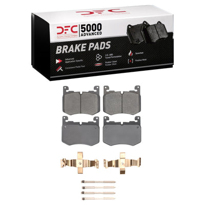 DFC 19-26 Jaguar F-Pace Front 5000 Advanced Low Metallic Brake Pads and Hardware Kit
