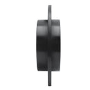 R1 95-97 Volvo 960 Rear Right Drilled & Slotted Black Brake Rotor