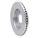DFC 07-21 Ford F-150 4WD Front Left Drilled & Slotted Silver Brake Rotor