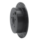R1 10-14 Subaru Forester Front & Rear Drill/Slot Black Rotors w/Optimum Pads