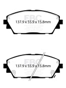 EBC 2019+ Mazda 3 (BP) 2.5L Ultimax Front Brake Pads