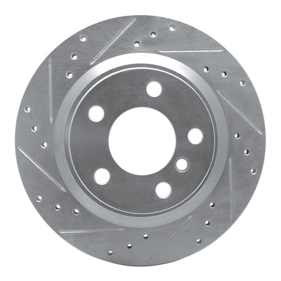 R1 06-21 BMW 220i (Mexico) Rear Left Drilled & Slotted Silver Brake Rotor