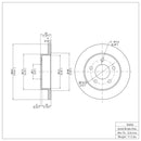 DFC 94-04 Ford Mustang Front GeoSPEC Coated Rotor