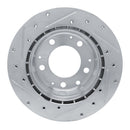 R1 84-89 Porsche 911 Rear Right Drilled & Slotted Silver Brake Rotor