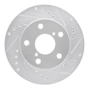 R1 91-95 Toyota MR2 Front & Rear Drilled & Slotted Silver Brake Rotor Set