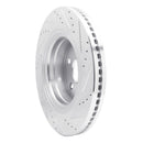R1 04-06 Dodge Ram 1500 Pickup Front Left Drilled & Slotted Silver Brake Rotor