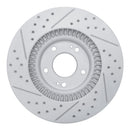 R1 13-20 Hyundai Santa Fe Xl Front Right Drilled & Slotted Geo-Carbon Rotor