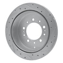 R1 07-22 Toyota Land Cruiser Front & Rear Drill & Slot Silver Rotors