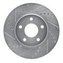 R1 06-11 Chevrolet HHR Front Drilled & Slotted Silver Brake Rotor Set