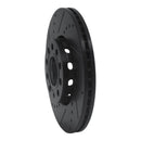 R1 92-08 Audi A4 (Mexico) Front Left Drilled & Slotted Black Brake Rotor