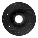 R1 90-94 Ford Ranger (USA/Canada) Front Right Drilled & Slotted Black Brake Rotor