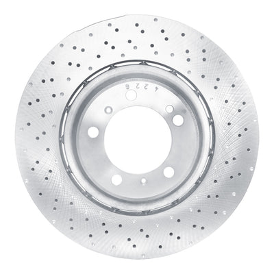 DFC 15-17 Porsche 911 Right Rear Drilled Hi-Carbon Alloy Geomet Coated Rotor
