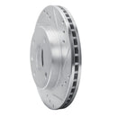 R1 86-92 Ford Taurus (Excl SHO) Rear Right Front Right Drilled & Slotted Silver Brake Rotor