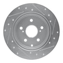 R1 06-18 Toyota RAV4 Front & Rear Drilled & Slotted Silver Brake Rotor Set