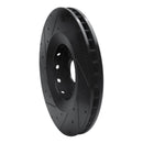 R1 09-15 Cadillac CTS Front & Rear Drilled & Slotted Black Brake Rotor Set
