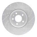 R1 08-25 Audi A4 Front Drilled & Slotted Silver Brake Rotor Set